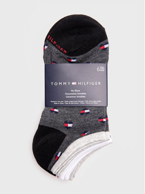 PAQUETE DE 6 CALCETINES BORDADOS CON LOGO PARA MUJER