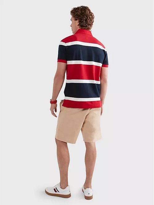 POLO DE RAYAS ESTILO RUGBY CON LOGO BORDADO