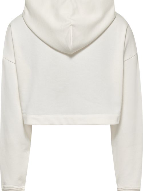 SUÉTER CROPPED CON ZIPPER DE UN CUARTO