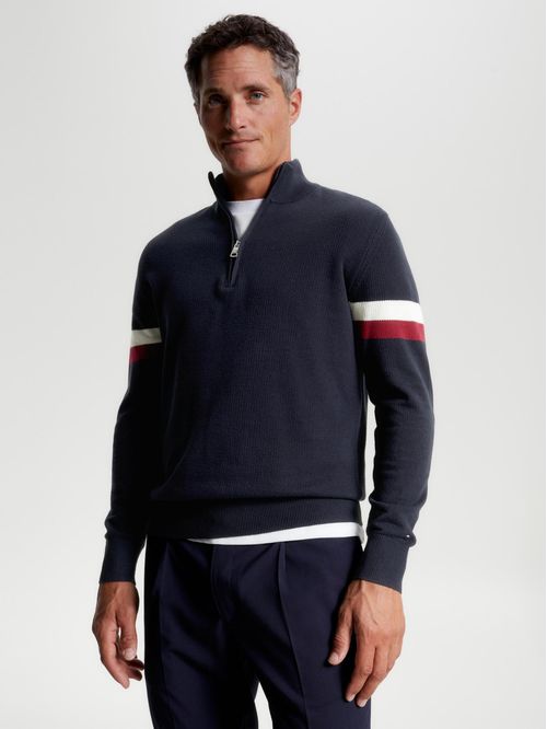 SWEATER GLOBAL STRIPE DE CUELLO PERKINS