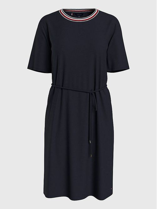 VESTIDO DE RODILLA SÓLIDA