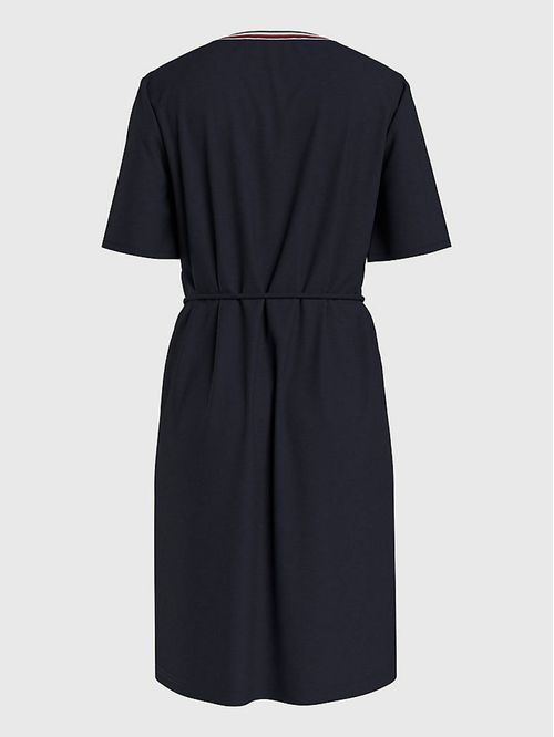 VESTIDO DE RODILLA SÓLIDA