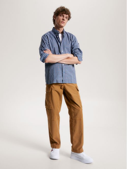 Camisa de corte regular con cuadros escoceses