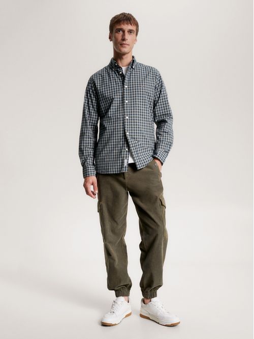 Camisa de corte regular con cuadros escoceses