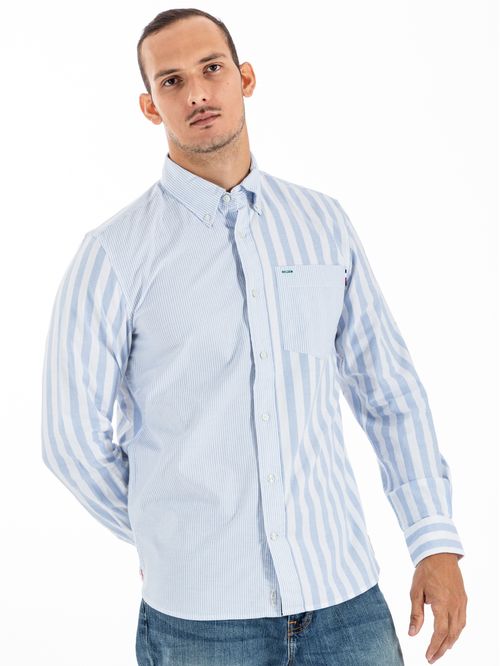 Camisa ithaca de corte regular con rayas