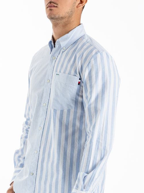 Camisa ithaca de corte regular con rayas