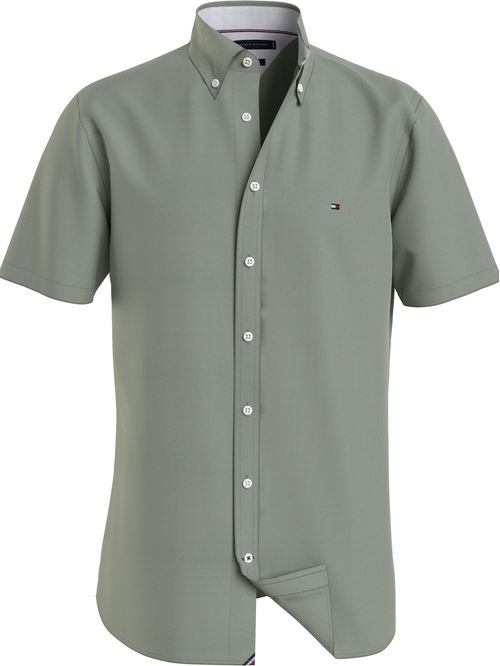 Camisa manga corta liviana oxford corte regular
