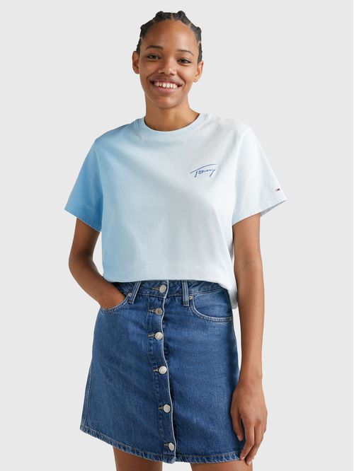 Camiseta classic signature dip dye