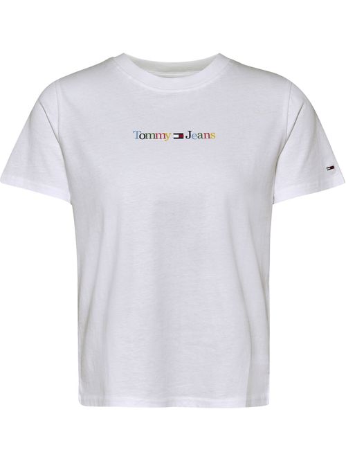 Camiseta regular serif multicolor
