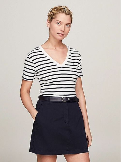 Camiseta slim con Cuello en V