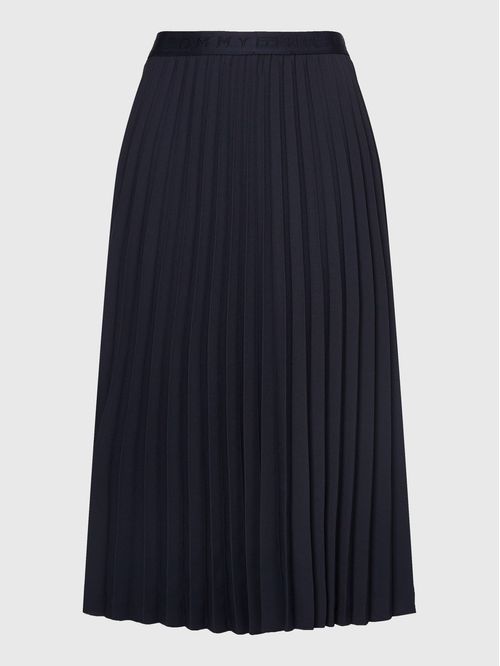 Falda midi plisada