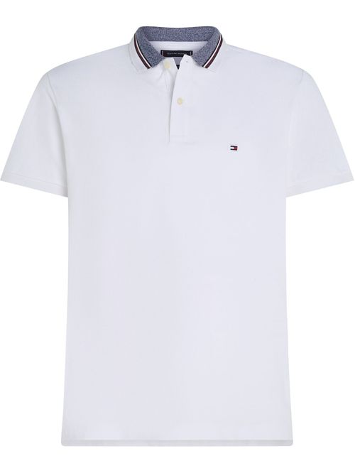 Polo de corte slim y cuello ribeteado