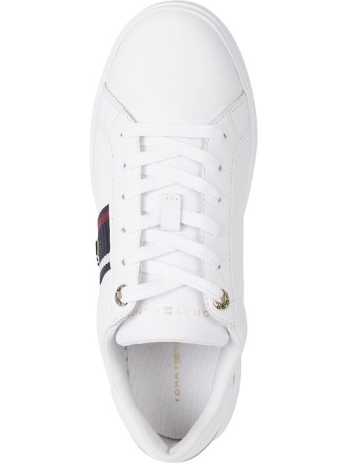 Tenis cupsole de cuero con monograma