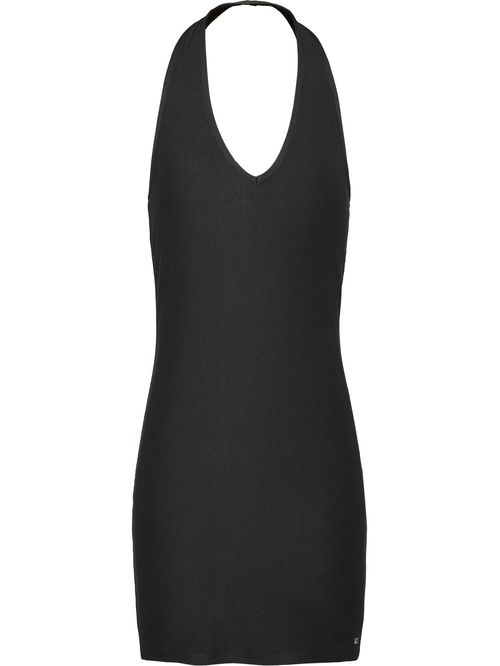 Vestido ajustado con cuello halter