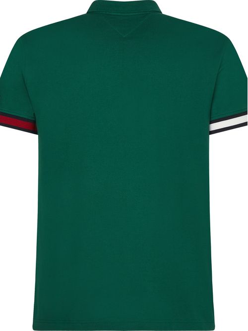 Polo de punto slim con ribetes a contraste