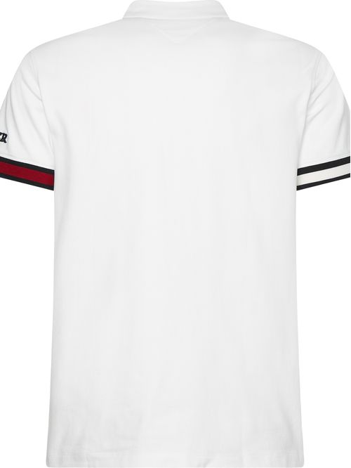 Polo de punto slim con ribetes a contraste