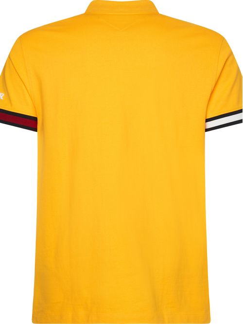 Polo de punto slim con ribetes a contraste