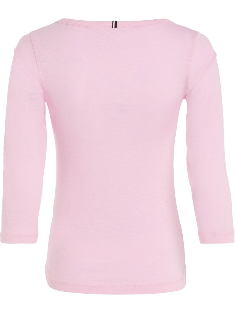 Blusa-de-algodon-con-mangas-tres-cuartos-