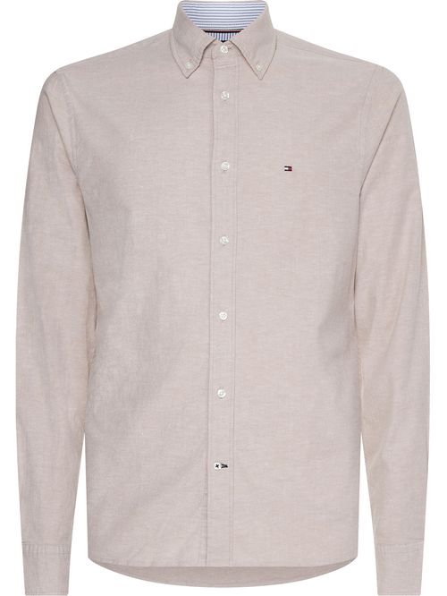 Camisa manga corta liviana oxford corte regular