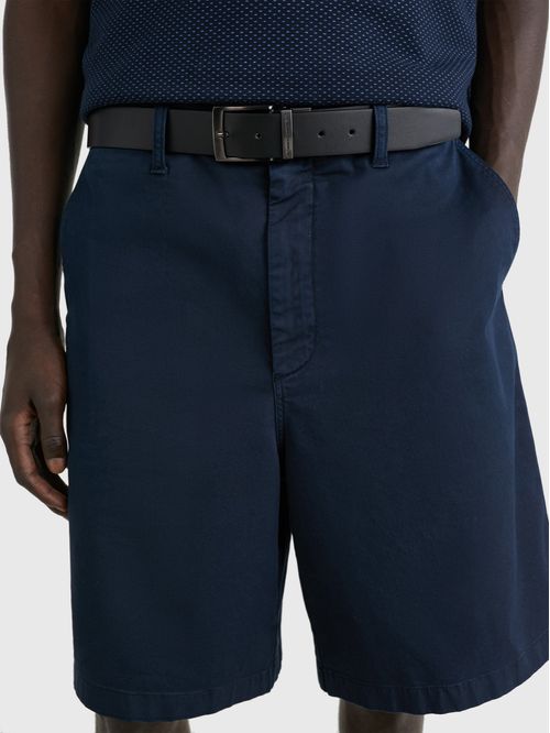 Faja Adan de cuero reversible con grabado