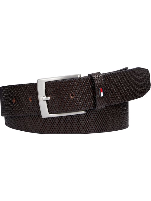 Faja Adan de cuero texturizado con logo