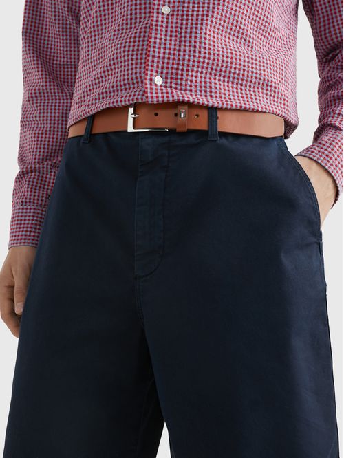 Faja Layton de cuero suave con logo