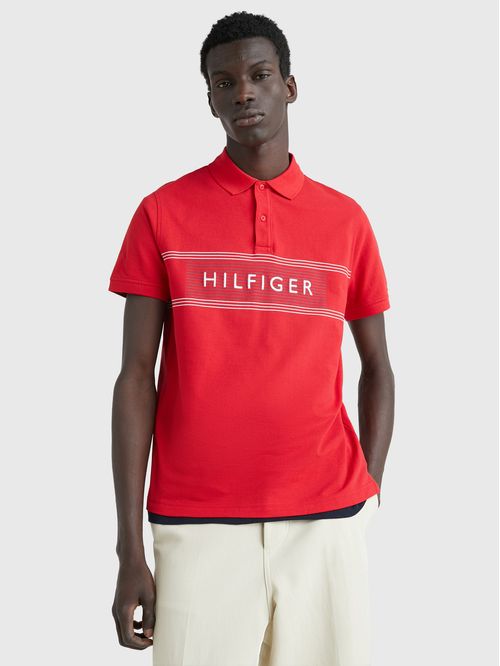 Polo de corte regular con logo