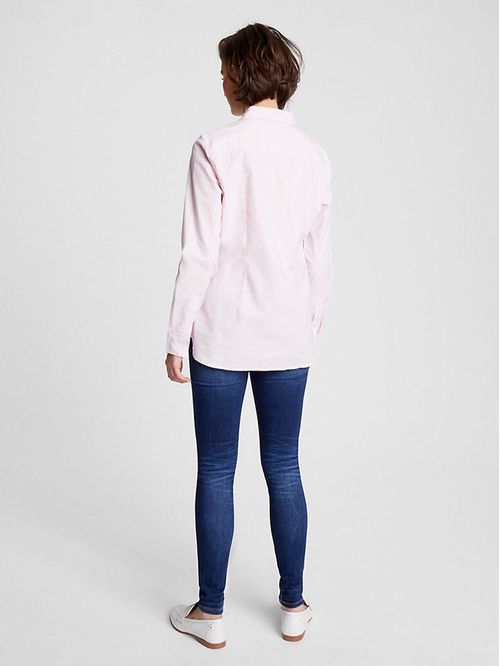 Camisa oxford lisa de corte regular