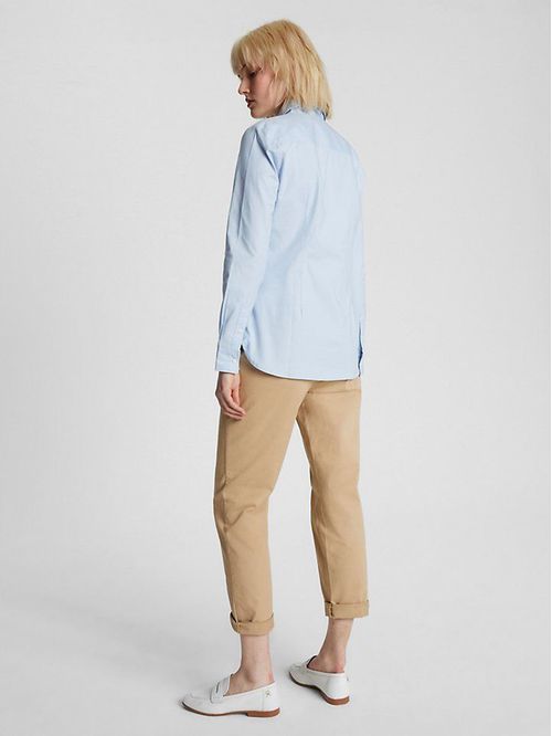 Camisa oxford lisa de corte regular