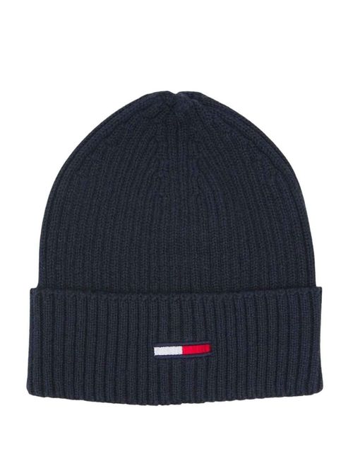 Gorro de tejido punto canalé con logo