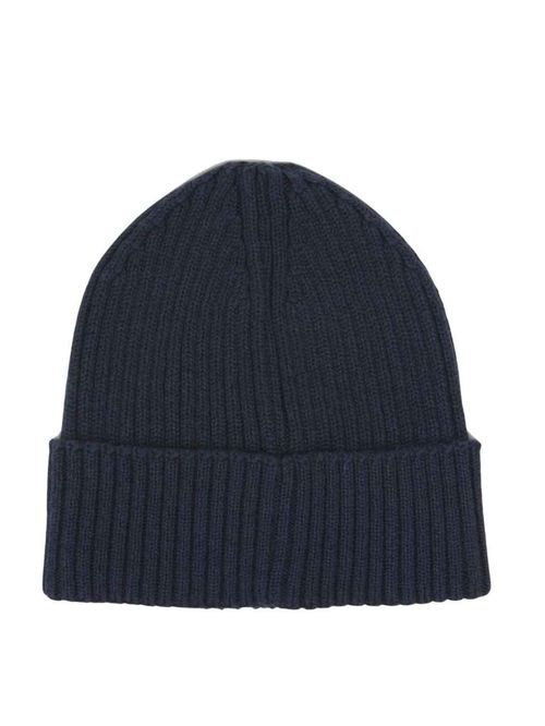Gorro de tejido punto canalé con logo