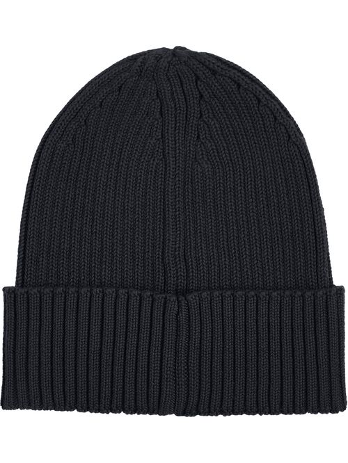 Gorro de tejido punto canalé con logo