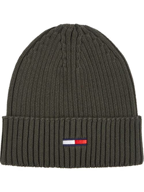 Gorro de tejido punto canalé con logo