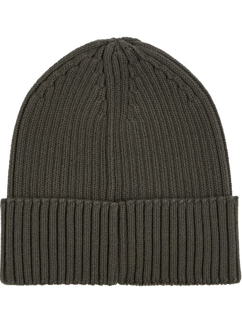 Gorro de tejido punto canalé con logo