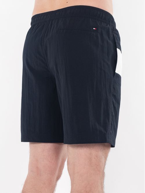 Pantaloneta de baño con logo bordado