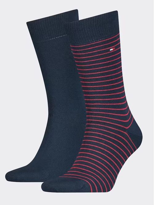 Paquete de 2  de rayas pequeñas con logo bordado