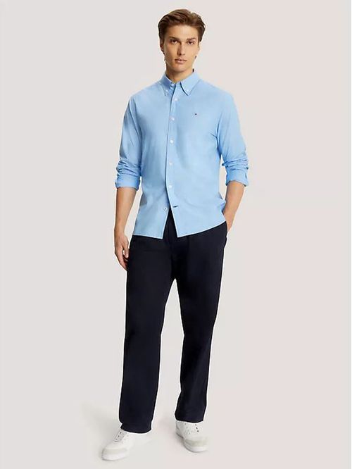 Camisa de popelina lisa