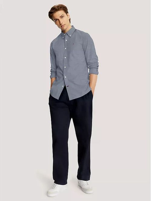 Camisa de popelina lisa