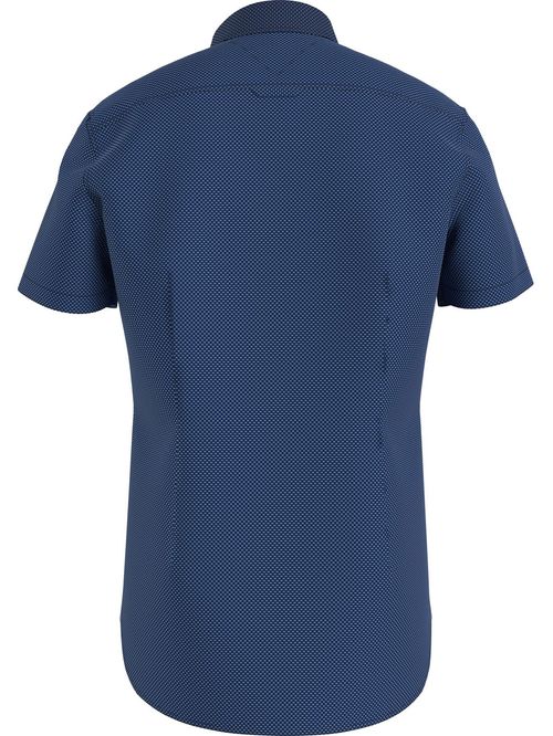 Camisa flex mini print de corte slim