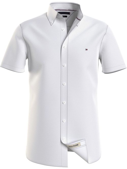 Camisa flex mini print de corte slim