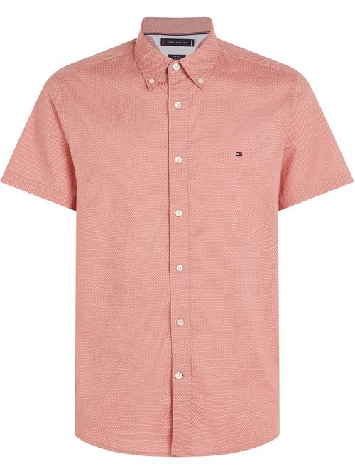 Camisa flex mini print de corte slim