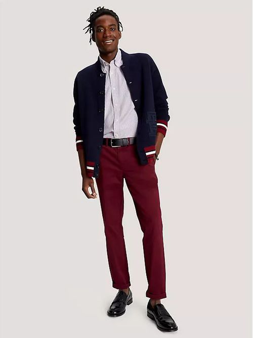 Camisa oxford de corte regular a rayas