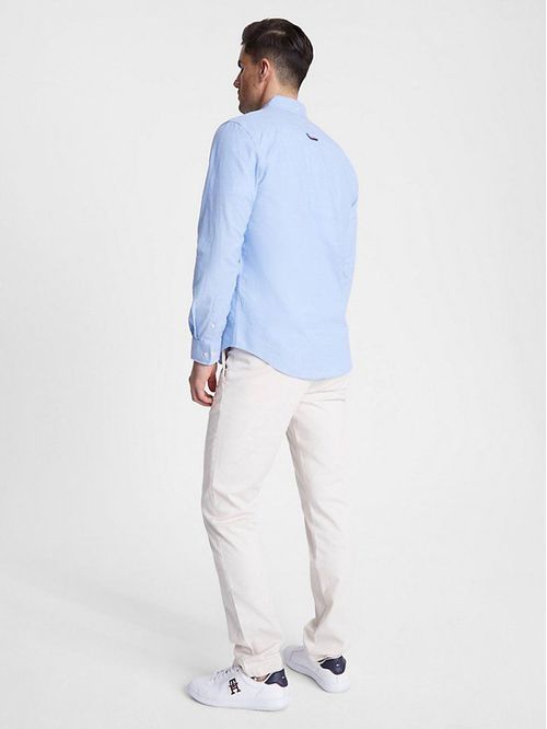 Camisa oxford de corte regular a rayas