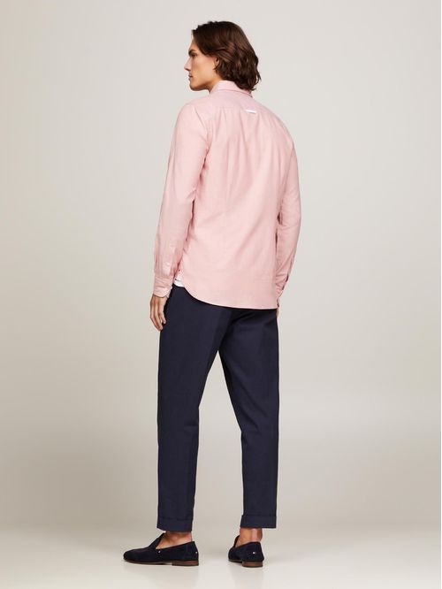 Camisa slim en dobby TH Flex