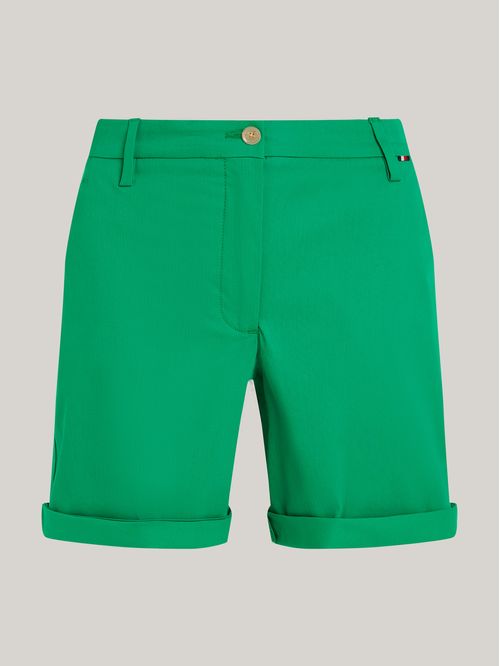 Pantalón chino corto de corte Mom