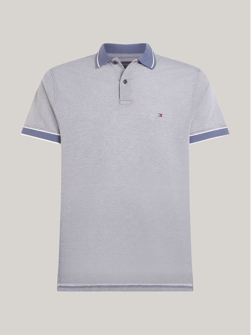 Polo con logo de monotipo Hilfiger en cuello