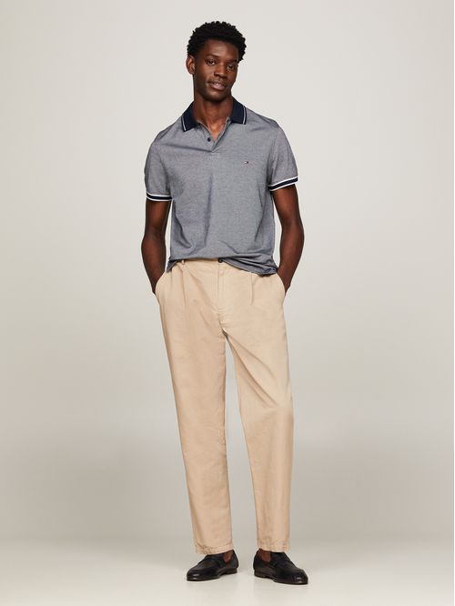 Polo con logo de monotipo Hilfiger en cuello