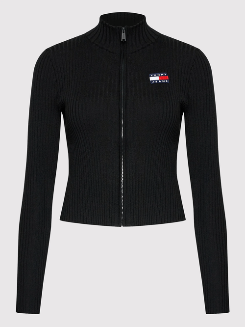 CÁRDIGAN CON CIERRE Y PARCHE