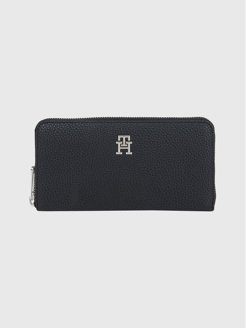 Billetera TH Emblem grande con zipper