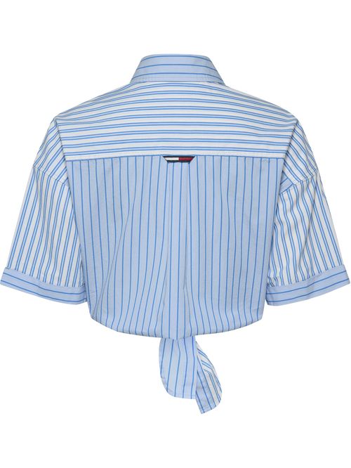 Camisa de manga corta con lazo delantero